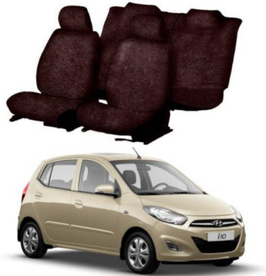 Chiefride Cotton Car Seat Cover For Hyundai i10(All Detachable Headrest, Without Back Seat Arm Rest, 5 Seater, 2 Back Seat Head Rests)