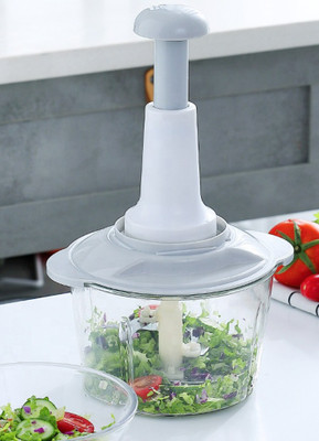 DeCorio Hand Press-Powered Garlic|Vegetable Crush Profession Pull Meat Mincer Easy Use Manual food chopper For Kitchen Vegetable Chopper(SET OF 1)