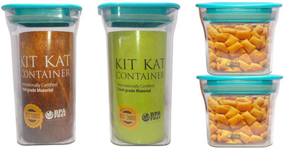 Kotak Sales Plastic Grocery Container  - 1100 ml, 600 ml(Pack of 2, Blue)