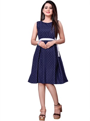 maruti fab Women A-line Multicolor Dress