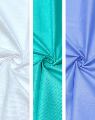 SUBHDIN Cotton Linen Self Design Shirt Fabric
