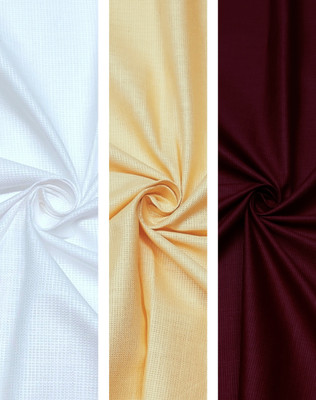 SUBHDIN Cotton Linen Self Design Shirt Fabric