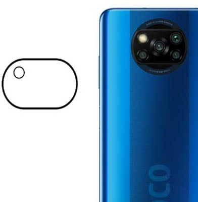 Infigo Back Camera Lens Glass Protector for Poco X3(Pack of: 1)