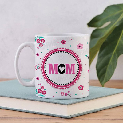 Jhingalala MOM Word Printed Gift for Mother, Mom for Mother's Day and Birthday (MUG-JD2108) Ceramic Coffee Mug(325 ml)