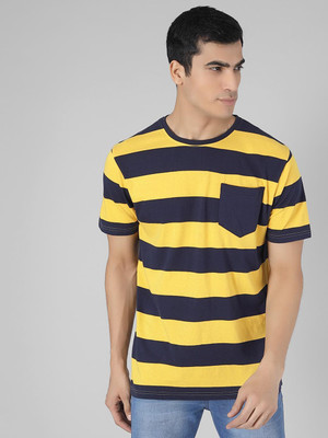 KOTTY Striped Men Round Neck Multicolor T-Shirt