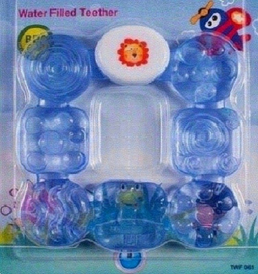 HuddiBABA Teether or Fruit Teether/Sterilized Water Filled Teether. Teether(Blue)