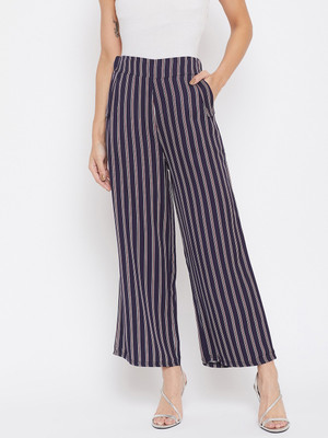 CRIMSOUNE CLUB Regular Fit Women Dark Blue Trousers