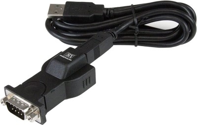 MX  TV-out Cable USB to RS232 Serial DB9 Adapter - Detachable 6 ft USB A-B Cable(Black, For Laptop, 1.5 m)