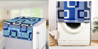 E-Retailer Front Loading Washing Machine  Cover(Width: 58 cm, Blue)