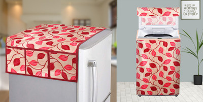 E-Retailer Top Loading Washing Machine  Cover(Width: 58 cm, Red)