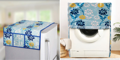 E-Retailer Front Loading Washing Machine  Cover(Width: 58 cm, Blue)