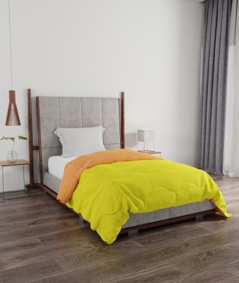 PORTICO NEW YORK Solid Single Comforter(Microfiber, Yellow, Orange)