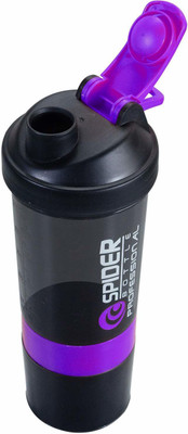 MoonSports 600 ml Plastic Shaker(Pack of 1, Purple)