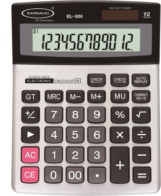 BAMBALIO BL-800 Big Display 3 Years Warranty Basic  Calculator(12 Digit)