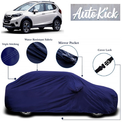 AutoKick Car Cover For Honda WRV (With Mirror Pockets)(Blue)