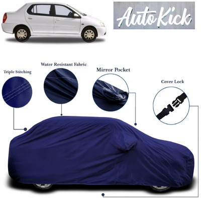 AutoKick Car Cover For Tata Indigo CS (With Mirror Pockets)(Blue)