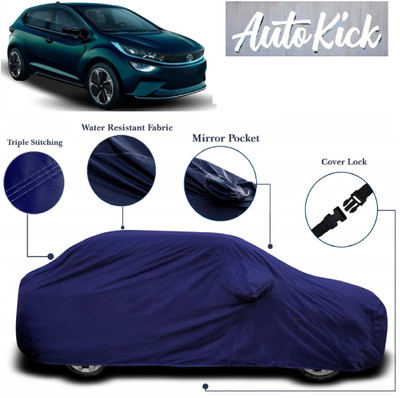 AutoKick Car Cover For Tata Altroz EV (With Mirror Pockets)(Blue)