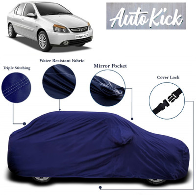 AutoKick Car Cover For Tata Indigo eCS (With Mirror Pockets)(Blue)