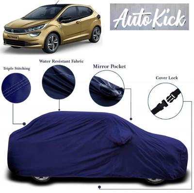 AutoKick Car Cover For Tata Altroz (With Mirror Pockets)(Blue)