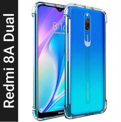 Yuphoria Back Cover for Mi Redmi 8A dual(Transparent, Grip Case, Silicon, Pack of: 1)