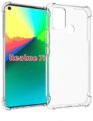 techaspire Bumper Case for Realme 7i, Realme c17(Transparent, Grip Case, Silicon, Pack of: 1)