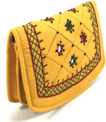 SriShopify Casual, Formal, Party Yellow  Clutch