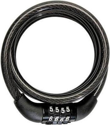 Motothrift Plastic, Steel Combination Lock For Helmet