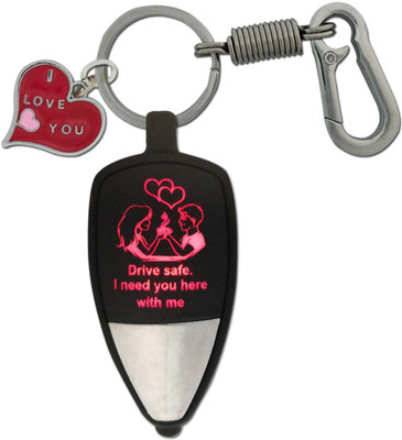 HANDSOME ISK High quality multicolor couple Light reflection drive safe I need you here with me massage with red heart I love you massage and high quality hanging hook. You can use this as Birthday gift, father’s day gift, mother’s day gift, Diwali gifts, valentine gifts, anniversary gift Key Chain