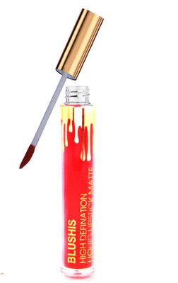 BLUSHIS High Defination Non Transfer Liquid Matte Lipstick (RED Colour) (7ml)(Red, 7 ml)