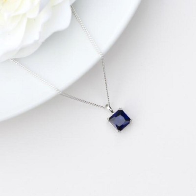 RATAN BAZAAR Blue sapphire Pendant stone Neelam 4.25 carat stone unheated untreated stone astrological Purpose for unisex Silver Sapphire Stone Pendant