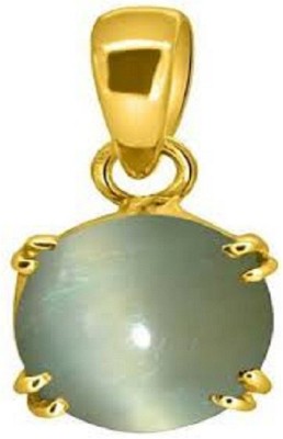 RATAN BAZAAR Cats eye Stone Pendant Natural Cats Eye stone Certified & Astrological purpose for men & women Gold-plated Cat's Eye Stone Pendant