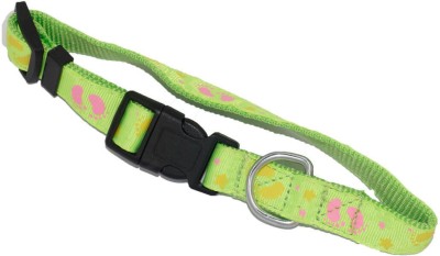 DIALPETS Lightgreen footprint collar for 1to 2 months old puppies Dog Everyday Collar(Small, Multicolor3)