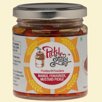 The Pickle Story Maagai - An Authentic Homemade Dried Chunky Mango Pieces Pickled with Fenugreek Paste Mango Pickle(200 g)