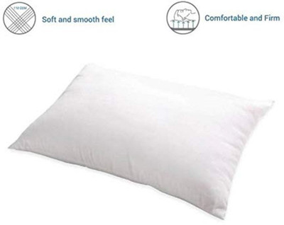 VJSTAR Polyester Fibre Solid Sleeping Pillow Pack of 1(White)