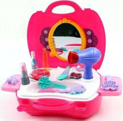 Aarohi Collections 21 PCS Dream Beauty Set Suitcase Kit Toys For Kids