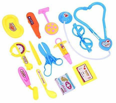 Vasoya Enterprise Doctor Kit Toys for Kids, Doctor Kit Pretend Play Doctor Playset Medical Carrycase Nurses Toy Set Fun Toy Gift Early Education for Kids (Multicolor)