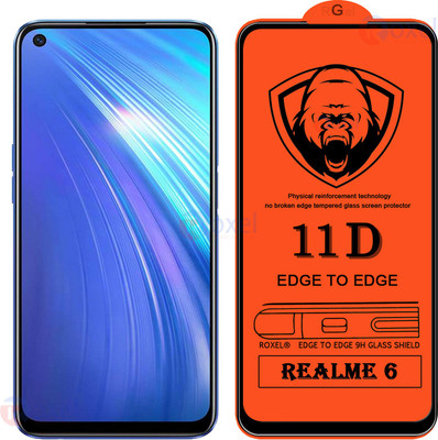 SoftTech Edge To Edge Tempered Glass for Realmel 6(Pack of 2)