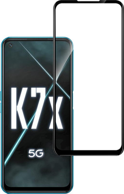 HUPSHY Edge To Edge Tempered Glass for Oppo K7x(Pack of 1)