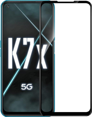 HUPSHY Edge To Edge Tempered Glass for Oppo K7x(Pack of 1)