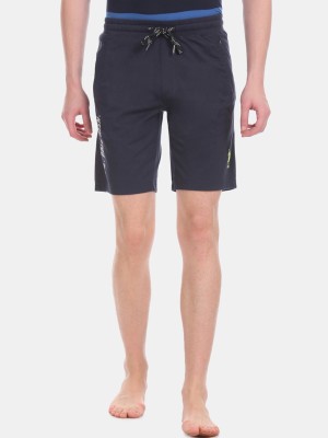 U.S. POLO ASSN. Solid Men Dark Blue Regular Shorts