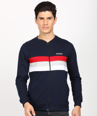 The Indian Garage Co. Full Sleeve Color Block Men Sweatshirt