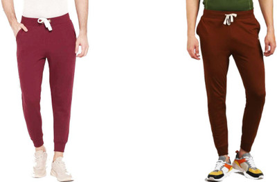 WellFitLook Solid Men Multicolor Track Pants
