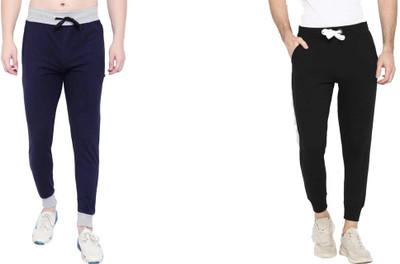 WellFitLook Solid Men Multicolor Track Pants