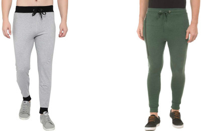 WellFitLook Solid Men Multicolor Track Pants