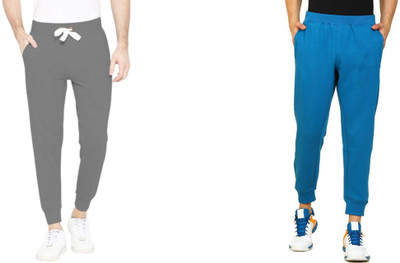 WellFitLook Solid Men Multicolor Track Pants