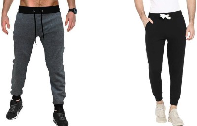 WellFitLook Solid Men Multicolor Track Pants