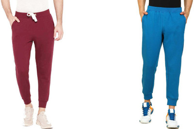 WellFitLook Solid Men Multicolor Track Pants