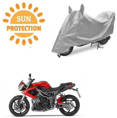 saanvi Waterproof Two Wheeler Cover for DSK Benelli(TNT R, Silver)