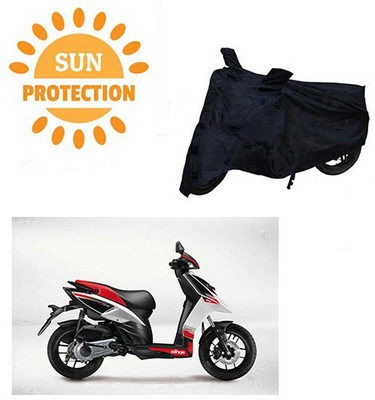 saanvi Waterproof Two Wheeler Cover for Aprilia(SR 125, Black)