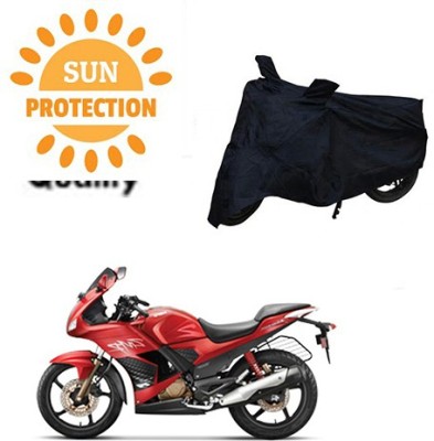 saanvi Waterproof Two Wheeler Cover for Hero(Karizma ZMR, Black)